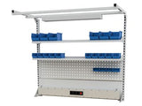 Multi-Wand werkbankopbouw 1500x1250 mm BxH met LED verlichting