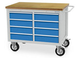 Mobiele werkbank 04.12.28A - afm. 1250x750x995 mm BxDxH
