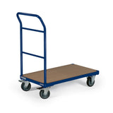 Platformwagen Basic,  met 1 of 2 duwbeugels, zonder bordlijst draagvermogen 250 kg