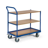 Tafelwagen  BASIC F250 met 3 laadvlakken, schuine duwbeugel