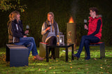 Houten Outdoor kruk met verwarming