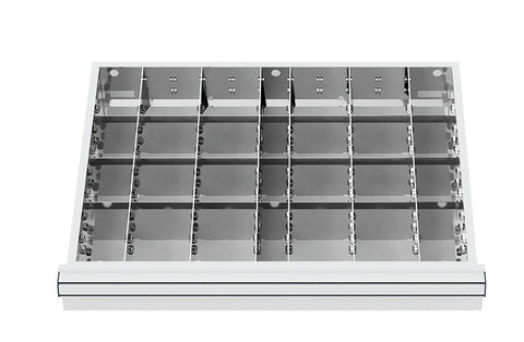 Simplaflex schuifladen-indeling 600x450 mm - 24 vakken