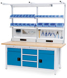 Werkbank 2000x750x859 mm met Multi-Wand opbouw