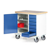 Verrijdbare werkbank, afmeting: B 950 x D 560 x H 935 mm, type 17-2001