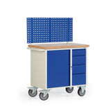 Verrijdbare werkbank met opbouw, type 17-2065