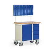 Verrijdbare werkbank met opbouw, type 17-2027
