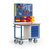 Verrijdbare werkbank met Multiwand opbouw, type 17-2044