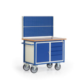 Verrijdbare werkbank met Multiwand opbouw, type 17-2048