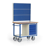 Verrijdbare werkbank met Multiwand opbouw, type 17-2040
