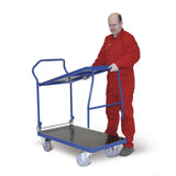 Ergotruck-combiwagen met 2 laadvlakken, inklapbaar, afm. 1000x600 mm