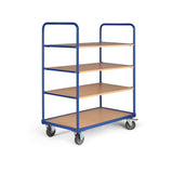 Etagewagen BASIC F 250 4 laadvlakken ZONDER bordlijst, hoogte 1425 mm