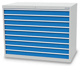 Bedrunka+Hirth schuifladenkast 1300/0900V18 - 1305x736x1019 B/D/H  9-schuifladen