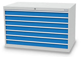 Bedrunka+Hirth schuifladenkast 1380/0700V18 - 1305x736x819 B/D/H  7-schuifladen