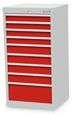 Bedrunka+Hirth schuifladenkast - 530x500x1019 B/D/H  9-schuifladen