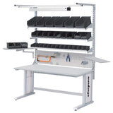 ESD-werkpleksysteem Workergo C-frame, hoogte verstelbaar 1500x750x700/1045 mm