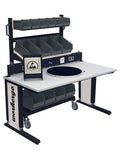 ESD-werkpleksysteem hoogte verstelbaar 1500x750x700/1045 mm