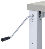 Bedrunka+Hirth  WorkLine werkplek met hoogteverstelling , afm. 1500x750x735-1100 met multi-wand opbouw.