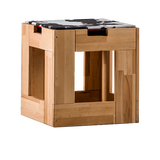 Houten Outdoor kruk met verwarming