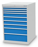 Bedrunka+Hirth schuifladenkast 700/3411V10 - 705x736x1019 B/D/H  9-schuifladen