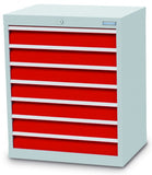 Bedrunka+Hirth schuifladenkast - 680x500x819 B/D/H  7-schuifladen