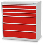 Bedrunka+Hirth schuifladenkast - 980x500x1019 B/D/H  6-schuifladen