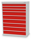 Bedrunka+Hirth schuifladenkast - 980x500x1319 B/D/H  9-schuifladen