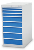 Bedrunka+Hirth schuifladenkast 500/1223V10 - 555x736x1019 B/D/H  8-schuifladen