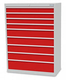 Bedrunka+Hirth schuifladenkast - 980x500x1319 B/D/H  9-schuifladen