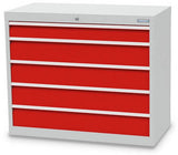 Bedrunka+Hirth schuifladenkast - 980x500x819 B/D/H  5-schuifladen