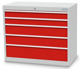 Bedrunka+Hirth schuifladenkast - 980x500x819 B/D/H 5-schuifladen