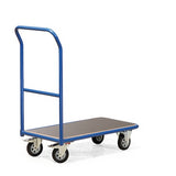 Magazijnwagen met duwbeugel (vast of inklapbaar)