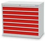 Bedrunka+Hirth schuifladenkast - 980x500x819 B/D/H  7-schuifladen