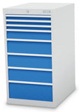 Bedrunka+Hirth schuifladenkast 500/3131V10A - 555x736x1019 B/D/H  8-schuifladen
