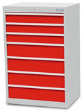 Bedrunka+Hirth schuifladenkast - 680x500x1019 B/D/H  7-schuifladen