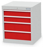 Bedrunka+Hirth schuifladenkast - 530x500x619 B/D/H  4-schuifladen