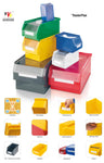 RasterPlan® - magazijnbakken - Grootte 4 - 350 x 200 x 150 mm - 5 kleuren