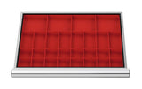 Simplaflex schuifladen-indeling, bakjes voor kleine onderdelen, lade 600x450 mm