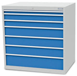 Bedrunka+Hirth schuifladenkast 100/1231V10A - 1005x736x1019 B/D/H  7-schuifladen