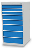 Bedrunka+Hirth schuifladenkast 713/0323V10A - 705X736X1319 B/D/H  8-schuifladen