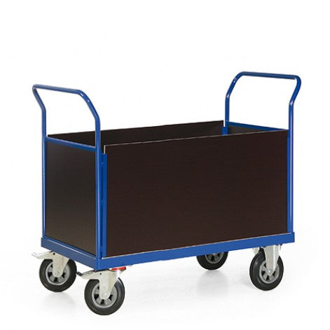 Platformwagen met 4 wanden van hout, draagvermogen tot 600 kg